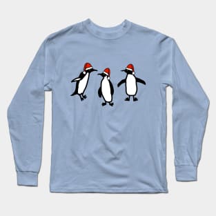 Christmas Dancing Penguins Long Sleeve T-Shirt